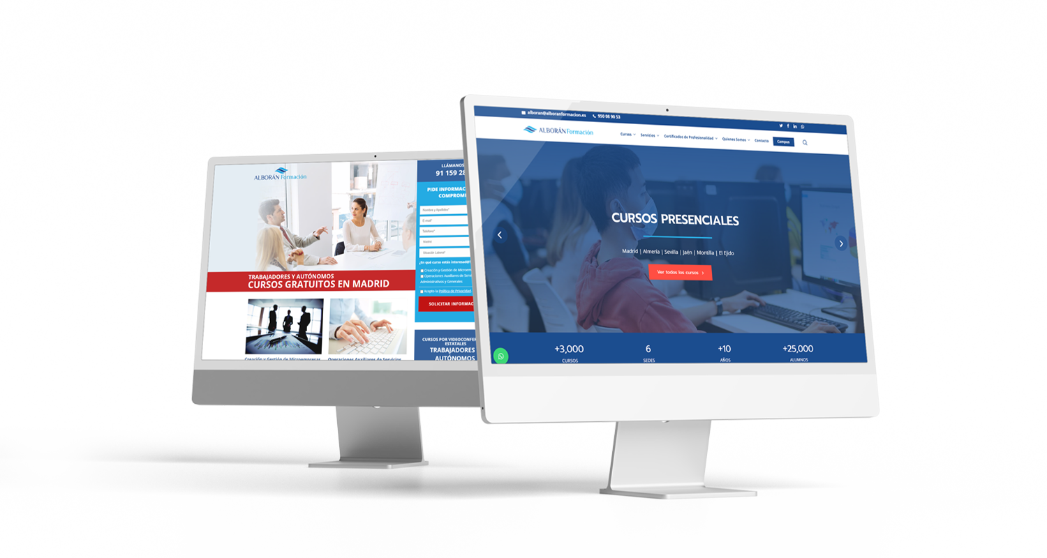 web alboran formacion mockup pc