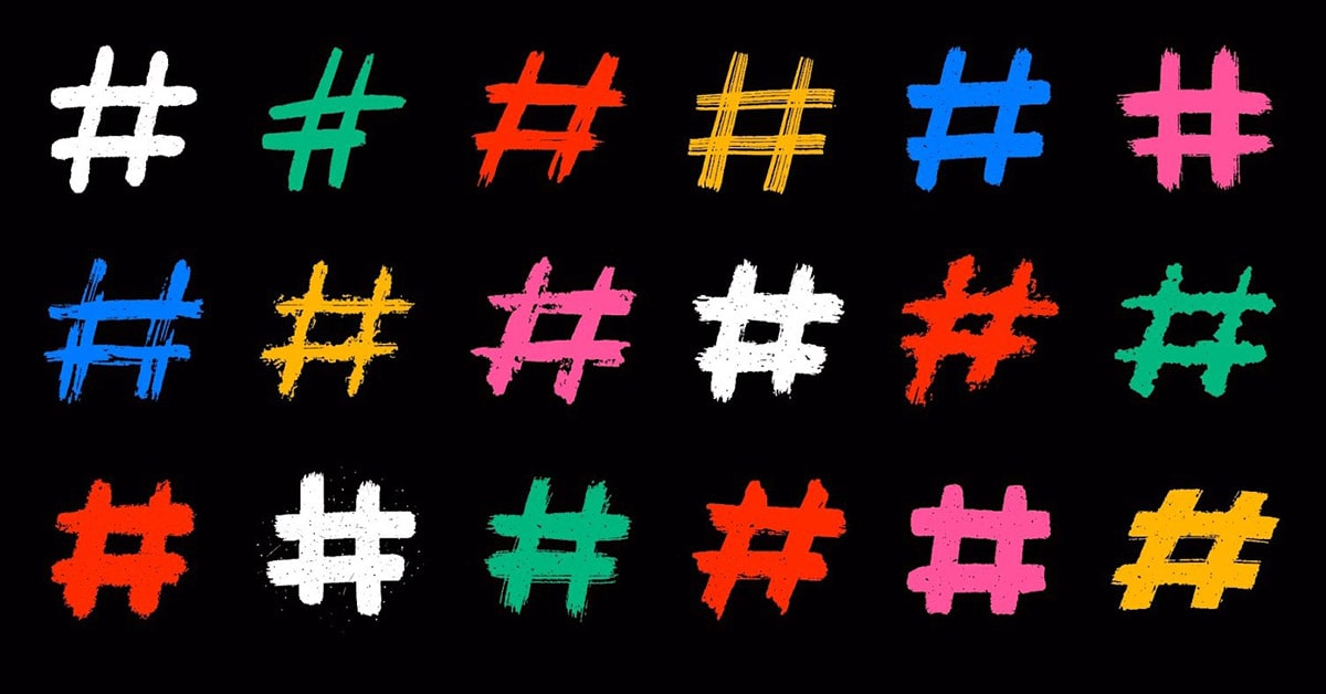 hashtags de colores