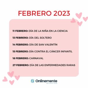 febrero calendario community manager 2023