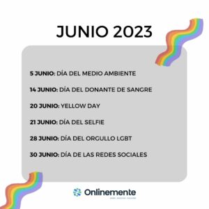 junio calendario community manager 2023